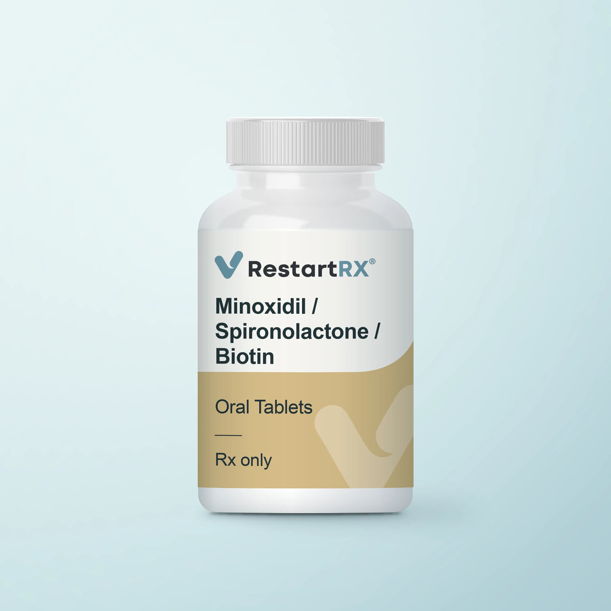 Minoxidil, spironolactone and biotin oral tablets
